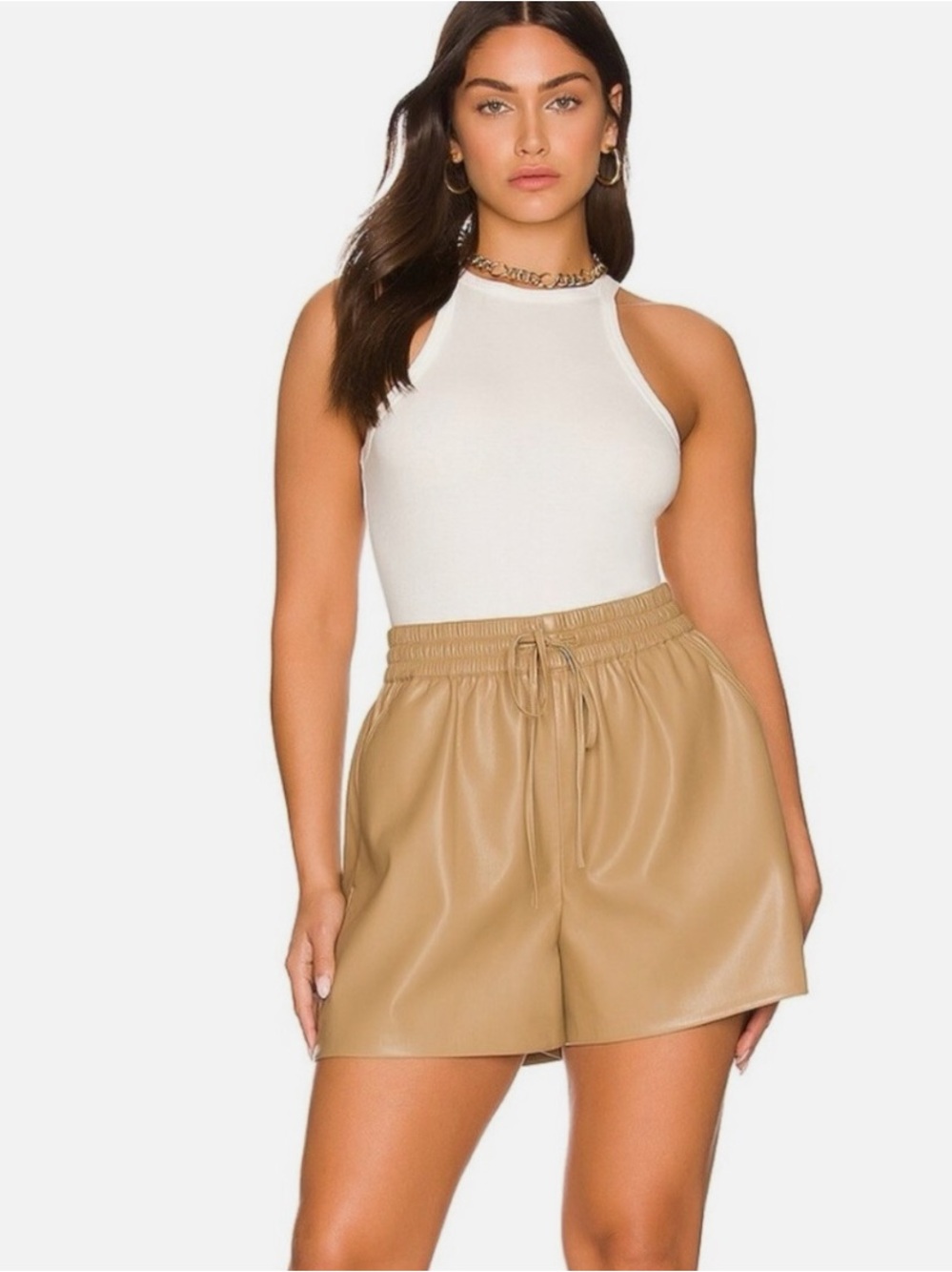 Good American Better Than Leather shorts